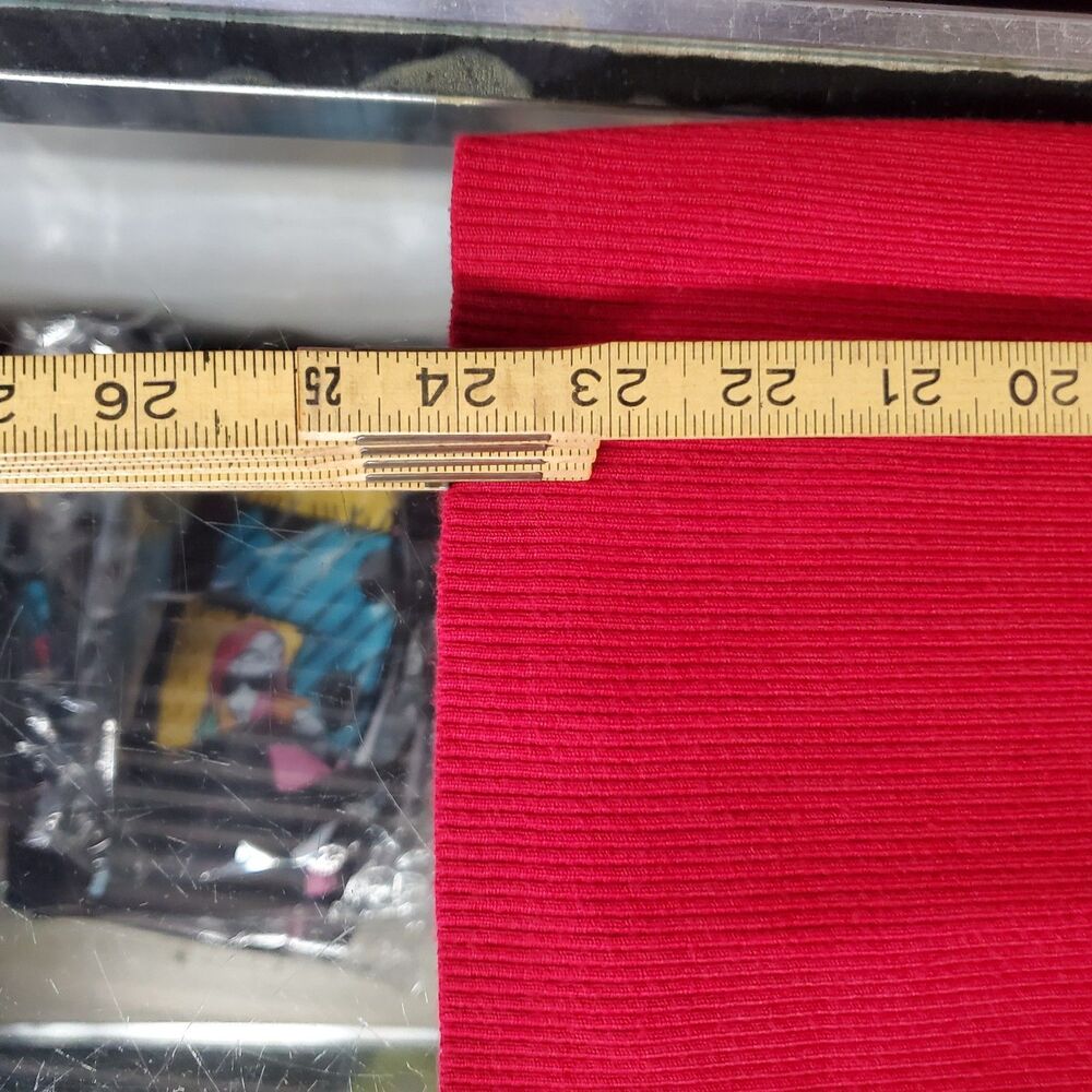 Ruby Rd. Red Ribbed Top Size L - Picture 4 of 6